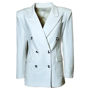 Blazer Bianco con bottoni Black and White